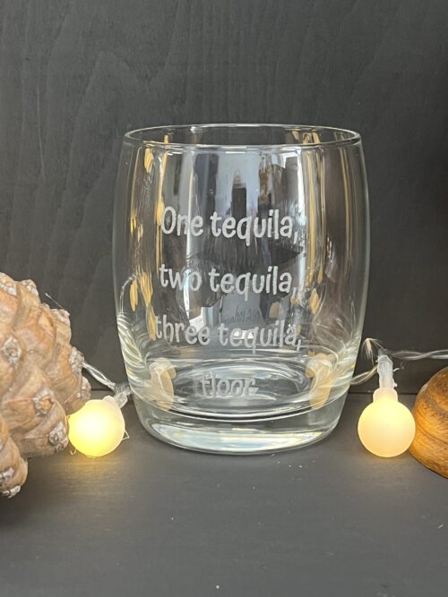 One Tequila Two tequila Three Tequila Floor Glass