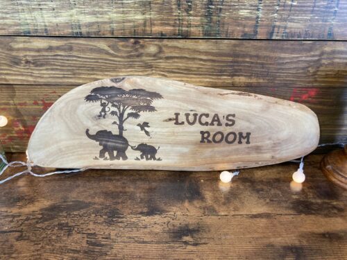 Jungle name plate sign