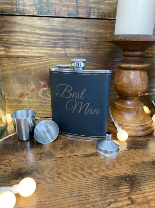 Best Man Hip Flask