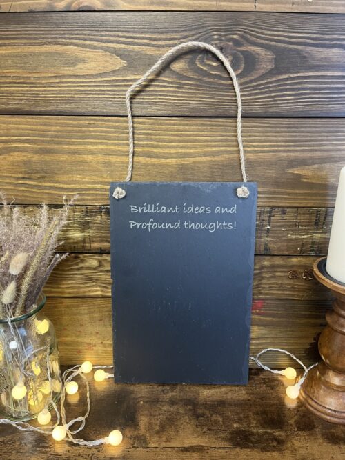 Brilliant Ideas And Profound Thoughts Slate Chalkboard