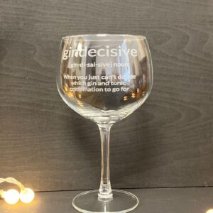 Gindecisive gin glass