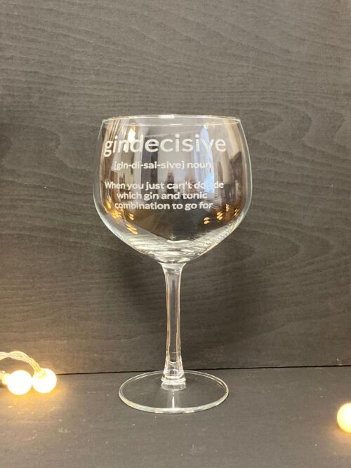 Gindecisive gin glass