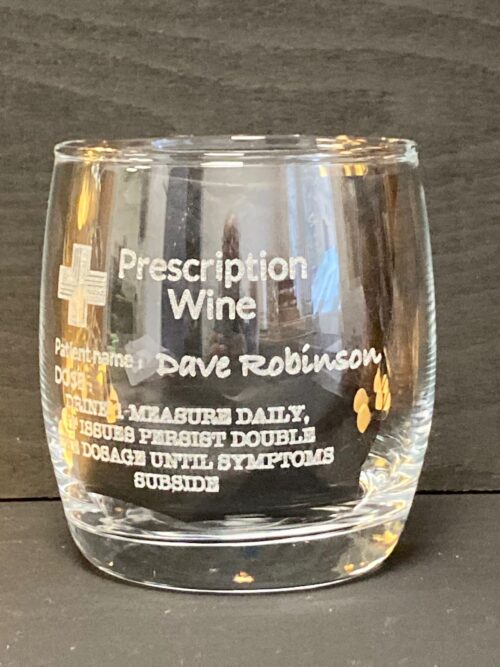 Prescription drinks glass