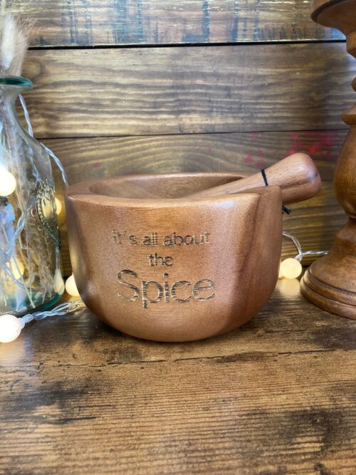 It's all about the spice pestle and mortar