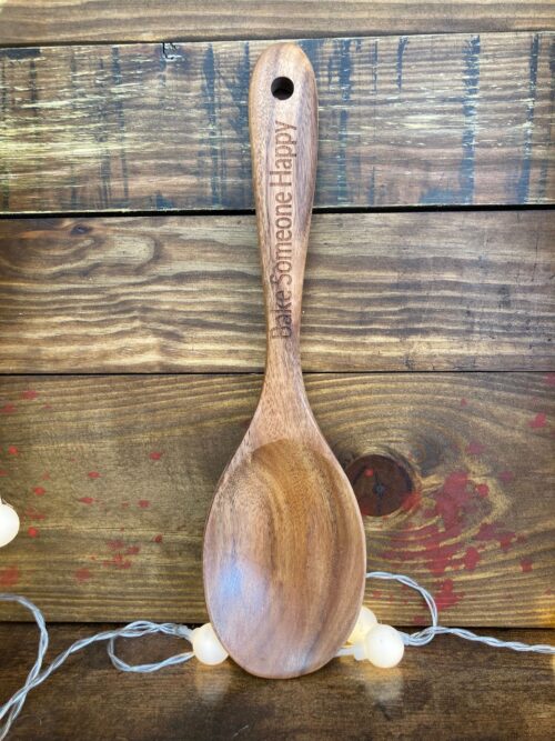 Bake me happy wooden spoon