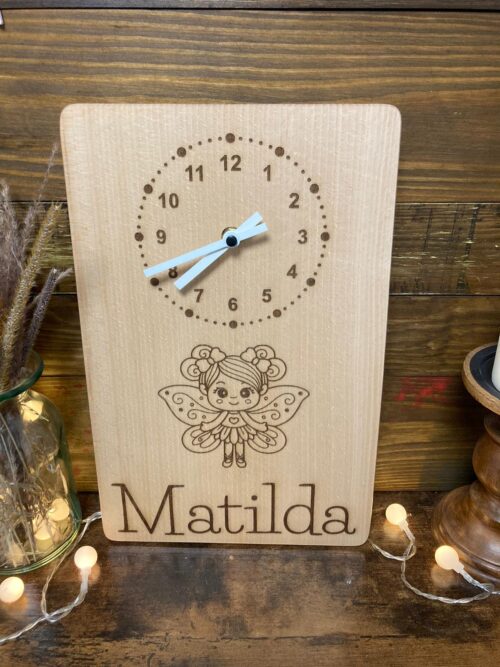 fairy personalised Childs clock